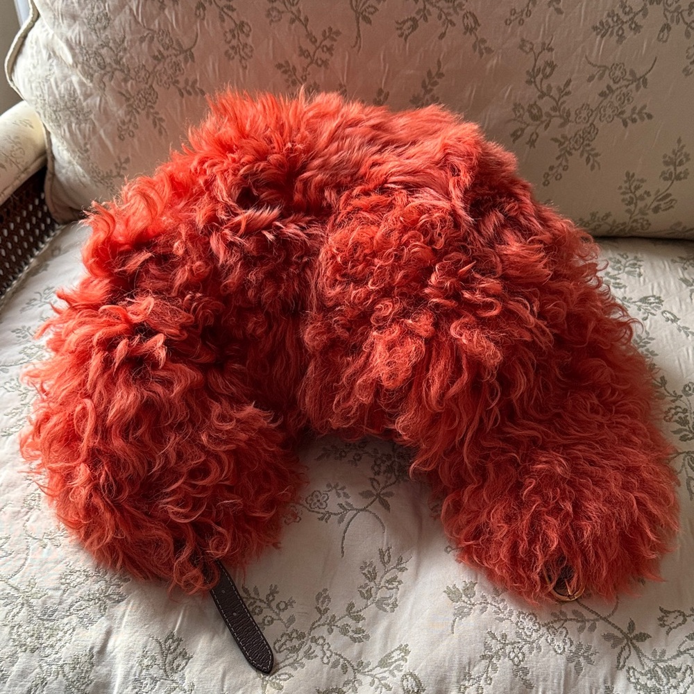 Gucci NWT Orange Shearling Hat Medium 58cm - Picture 4 of 15